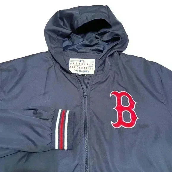 Boston Red Sox Windbreaker Jacket Men’s Size XL Vtg MLB JH Design Nylon Full Zip - Picture 6 of 9